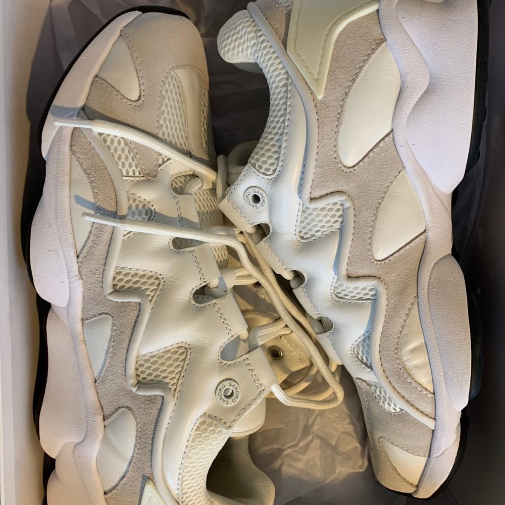 SANDRO white sneakers (new unworn) - Picture 4 of 6